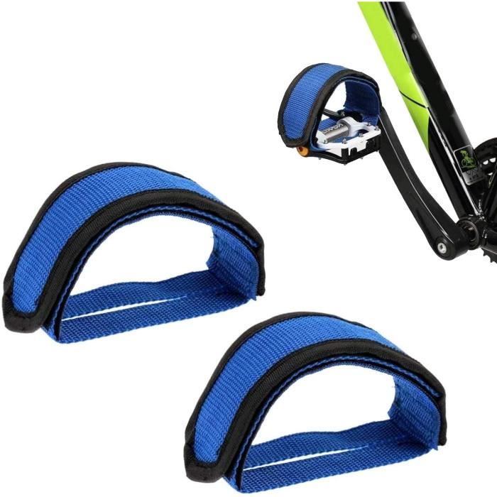 Lot de 4 sangles de pédale de vélo d'appartement, robustes et réglables