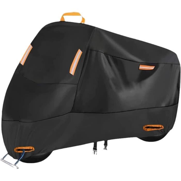 Motorafdekzeil, compatibel met Honda Adventure Model, Africa Twin, NC750X/CB500X 420D Oxford outdoor motorhoes, waterdicht, winterbestendig, met elastisch koord en winddichte gesp