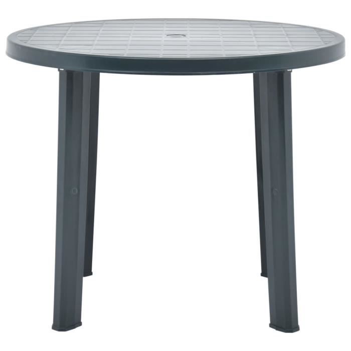 KAI Table de jardin Vert 89 cm Plastique