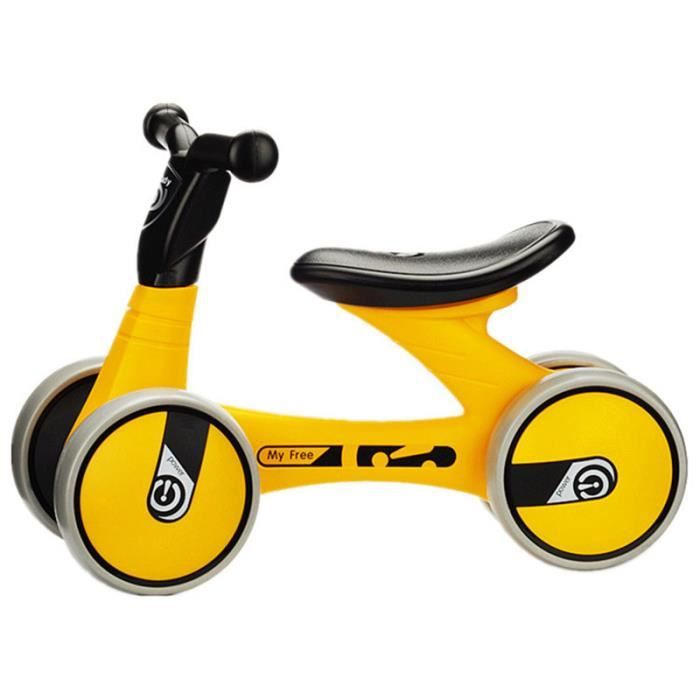 1 3 Ans Enfant Voiture D Equilibre Bebe Scooter Mini Velo Cadeau D Anniversaire Jaune Cdiscount Jeux Jouets