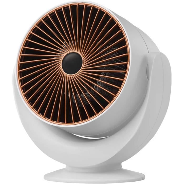 Chauffage D'Appoint 1000W Portable - Radiateur Soufflant Céramique PTC, 2 Modes, Silencieux - Pour Bureau Et Chambre