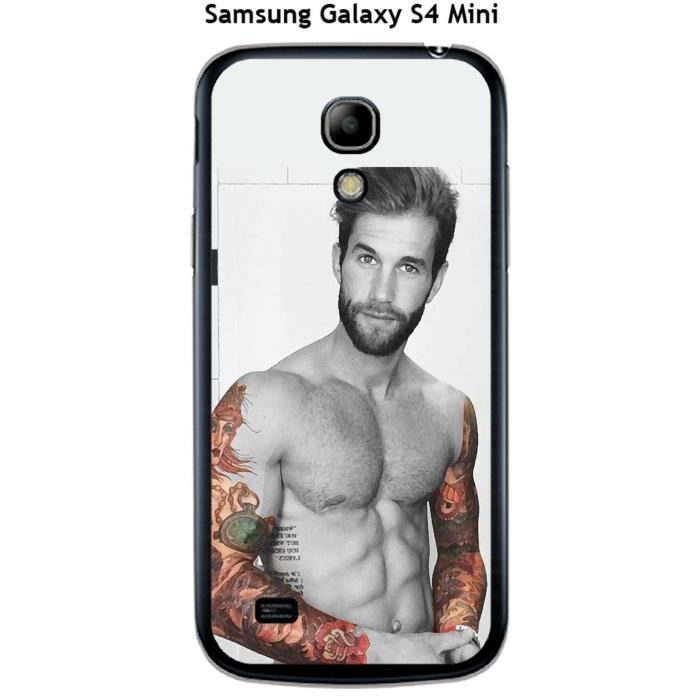 Coque Samsung Galaxy S4 Mini design Homme sexy Hipster Tatouage ...