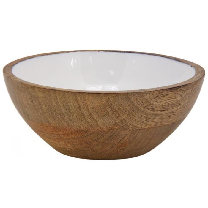 Saladier Rustique en Bois d'Olivier 27 cm env