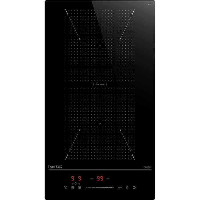Plaque induction 2 feux encastrable zones flexibles, Domino plaque de