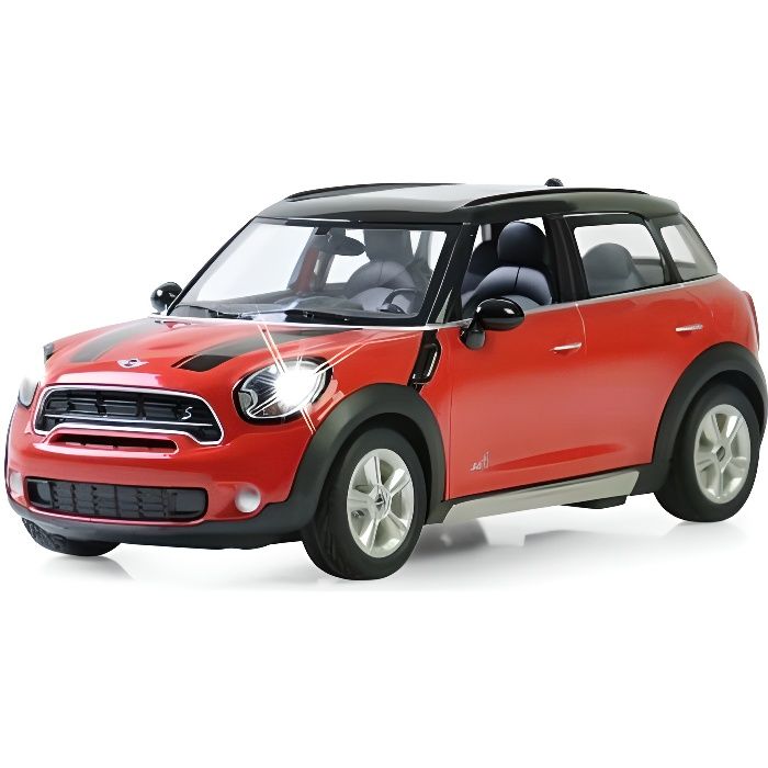 Superbe Voiture radiocommandee Mini cooper rouge et noire 1:14 - Cdiscount  Jeux - Jouets