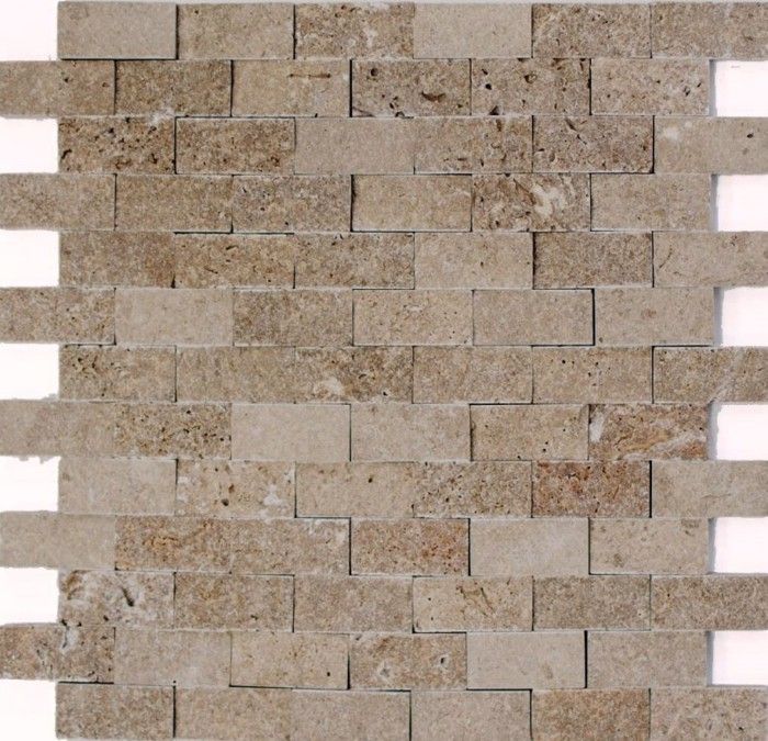Lot De Carreaux Mosaïque Miroir En Marbre Beige - Style Baroque Pour Salle De Bain, Cuisine