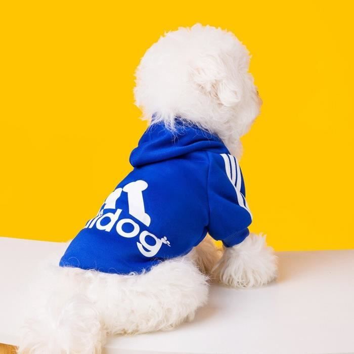 (Navy Blue / 6XL 18-22.5KG)Adidog – vêtements d'automne et d'hiver pour chiens, nouveau manteau à capuche en polaire, sweat-shirt ch