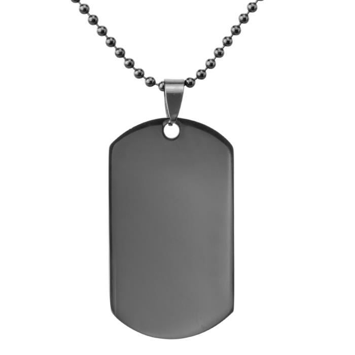 collier homme avec plaque collier homme avec plaque