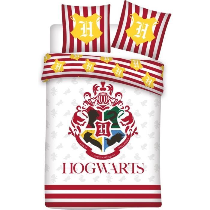 Harry Potter - Parure de lit phosphorescente en coton Poudlard - 140 x 200 cm Harry Potter - Parure de lit phosphorescente en coton Poudlard - 140 x 200 cm