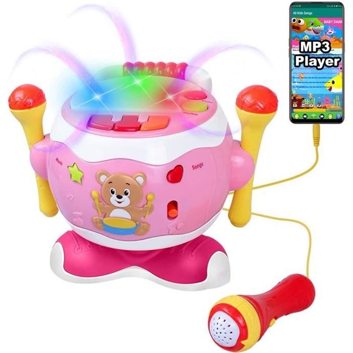 Jouet de Tambour Musical Musique Enfants avec lumi res