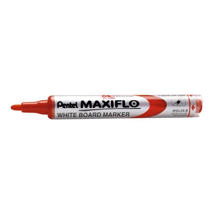Pentel Maxiflo Marqueur Pour Tableau Blanc Rouge 1 1 Mm Fin