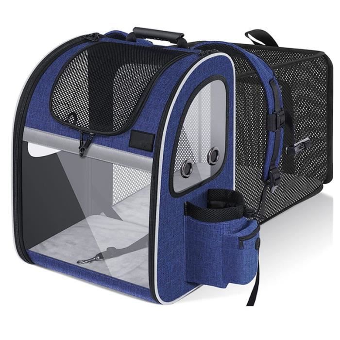 Sac Transport Chat Sac à Dos Chat Extensible pour Chien avec