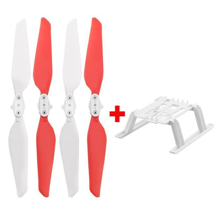 4 Hélices De Rechange Pour Drone RC E525 E58 - Matériau Composite, 10,6 Cm, Noir, Pour Améliorer La Stabilité