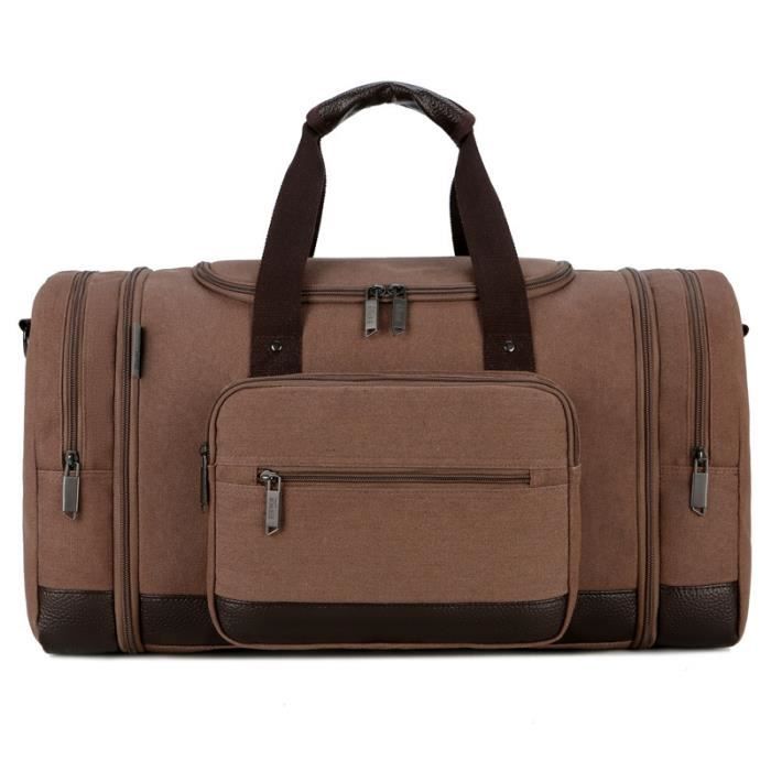Sac En Cuir Authentique Voyage De Voyage Pour Hommes À Main