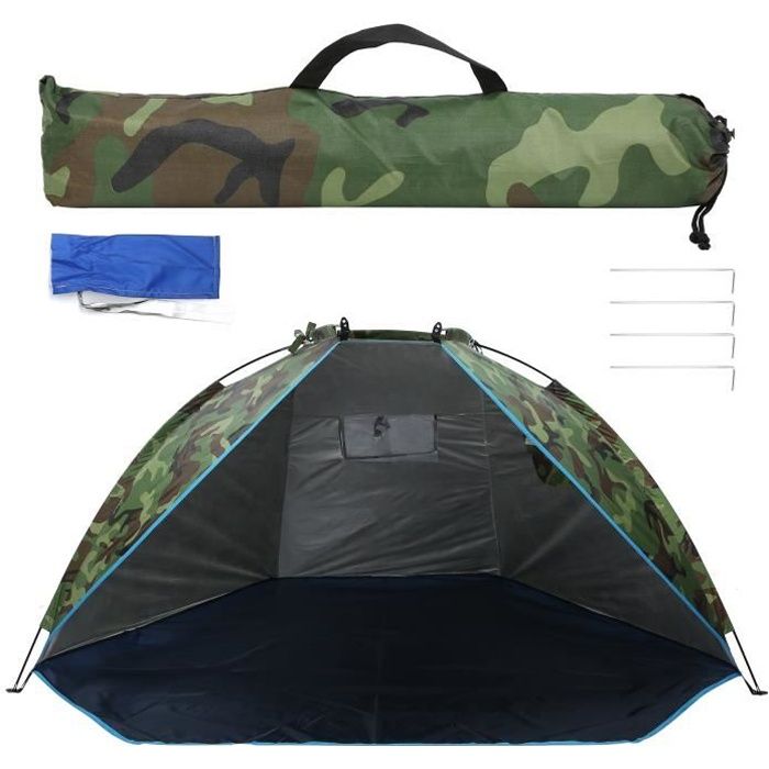 Tente de pêche, livrée avec un sac de rangement Tente de camping pour deux personnes Abri de pêche de bonne résistance, pour la