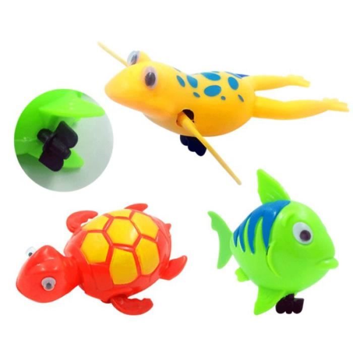 Toyvian 5 Pièces Poisson Bascule Mécanique Bain – Jouets à Remonter Robot Poisson Pour Bébé, Développement Motricité Et Éveil Robo Fish Poisson