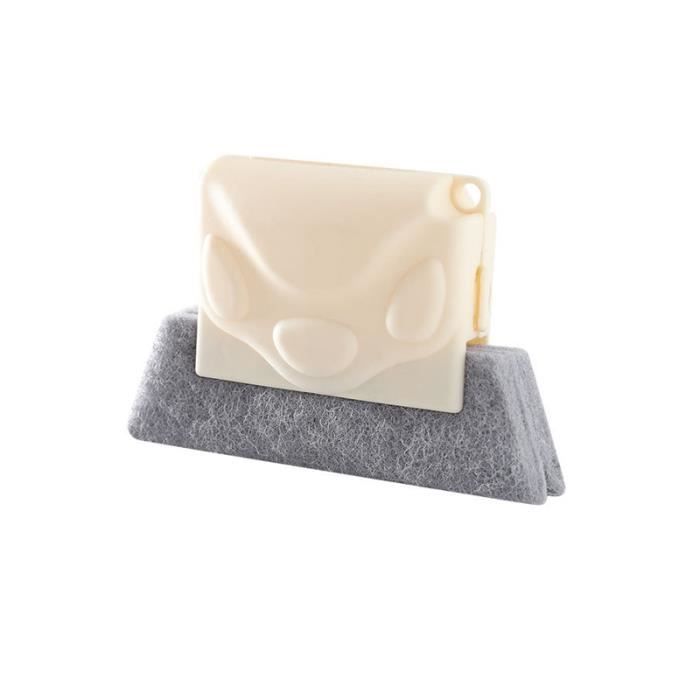 JAHEMU - Kit De 6 Brosses De Nettoyage Créatives Pour Rainures De Fenêtre, Cuisine, Salle De Bain | Multifonction à Main | Gris, Vert, Beige