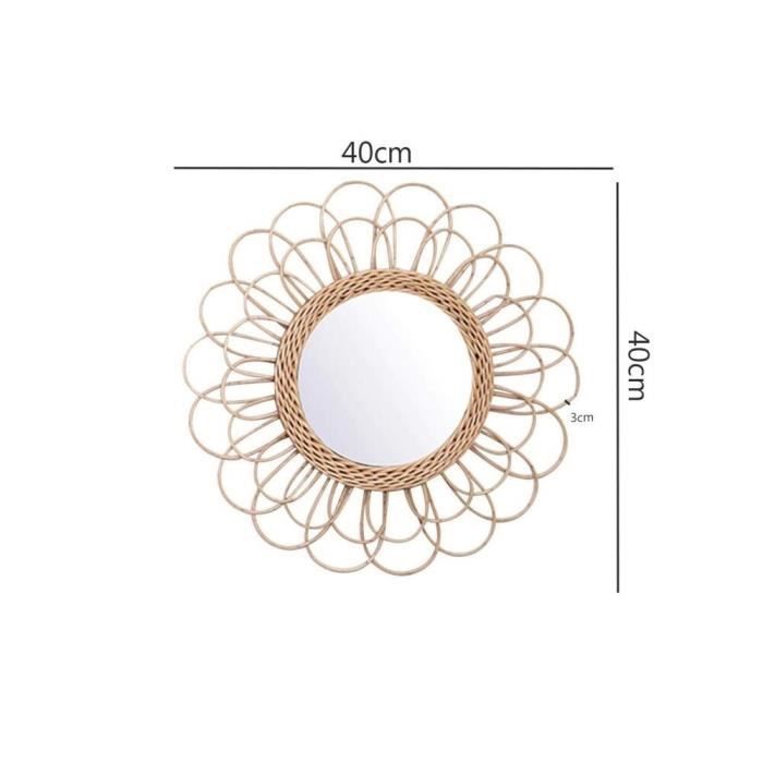 Lot De 3 Miroirs Ronds Autocollants En Acrylique - 20 Cm De Diamètre - Déco Murale Facile - Pour Salle De Bain, Chambre, Salon