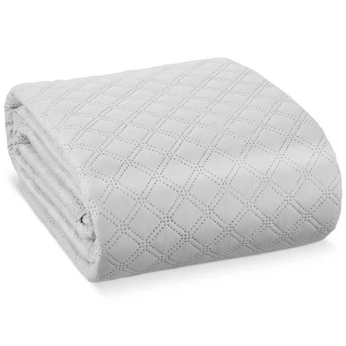 Couvre-lit Olivia 240x260cm Gris clair Couvre-lit Olivia 240x260cm Gris clair