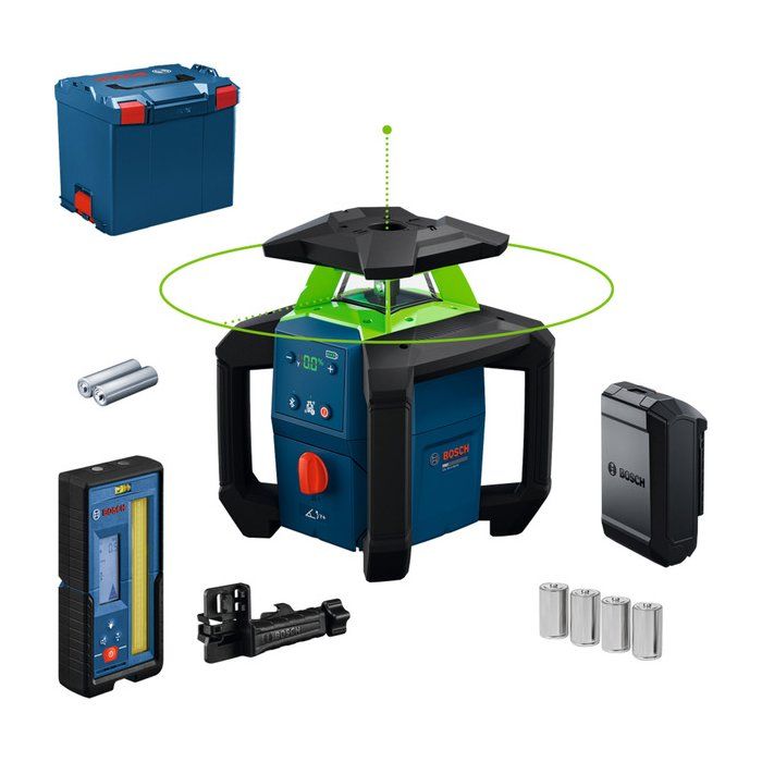 Laser rotatif BOSCH PROFESSIONAL GRL18V 4 34CVG Solo + Cellule de réception LR