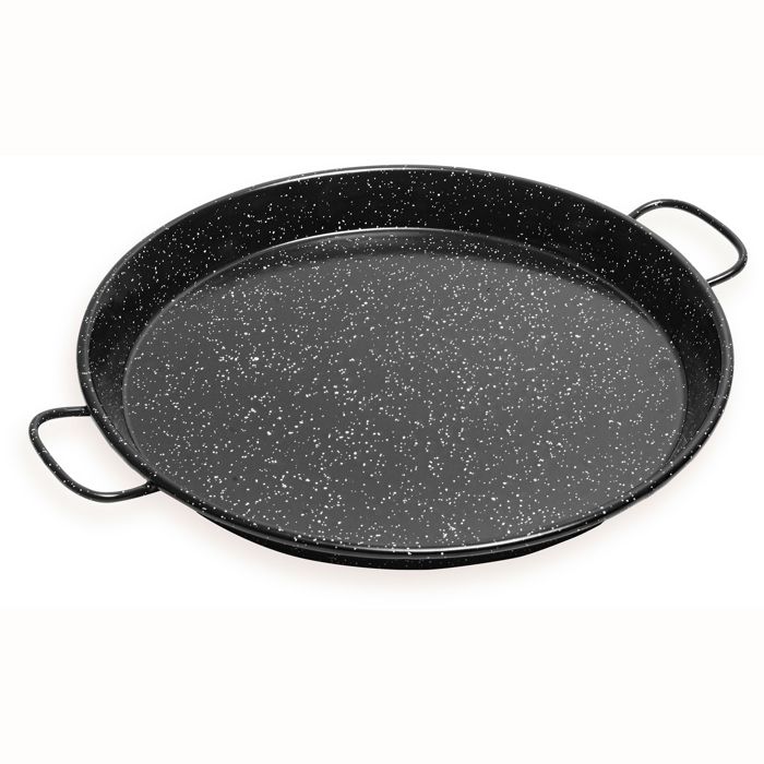 Poêle à Paella Induction 26 cm Acier Émaillé pour 2 Portions de Paella Briebe Levante  Noir