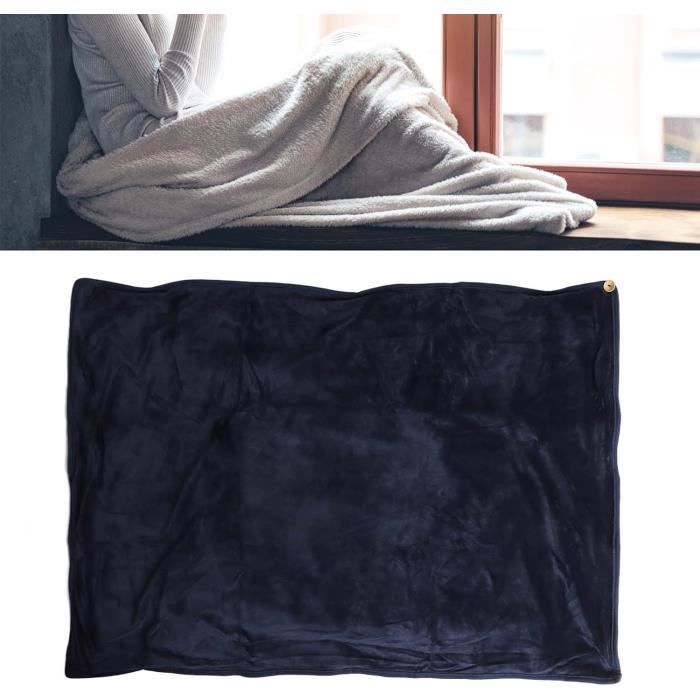 Couverture De Voyage 2 En 1 En Flanelle - 152x127 Cm - Avec Oreiller Gonflable, Cache-œil Et Pochette - Rose