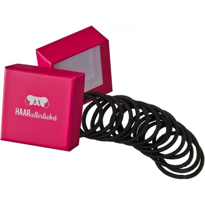 Lot De 24 élastiques à Cheveux Sans Métal - Diamètre 3 Cm, Couleurs Mélangées - Pour Tous Types De Cheveux
