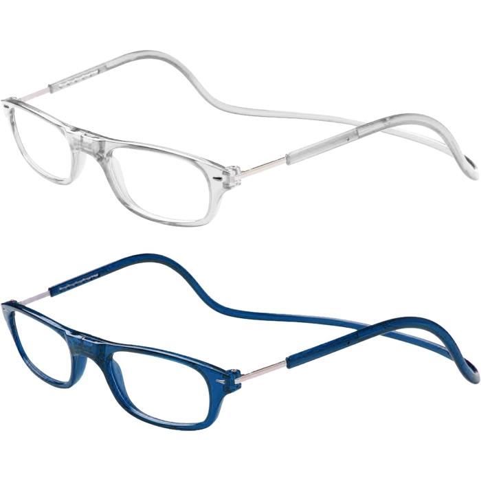 JM 3 Pack Lunettes Lecture Classiques Carrées Anti Lumière Bleue - Lunettes Rétro Surdimensionnées Pour Homme Femme