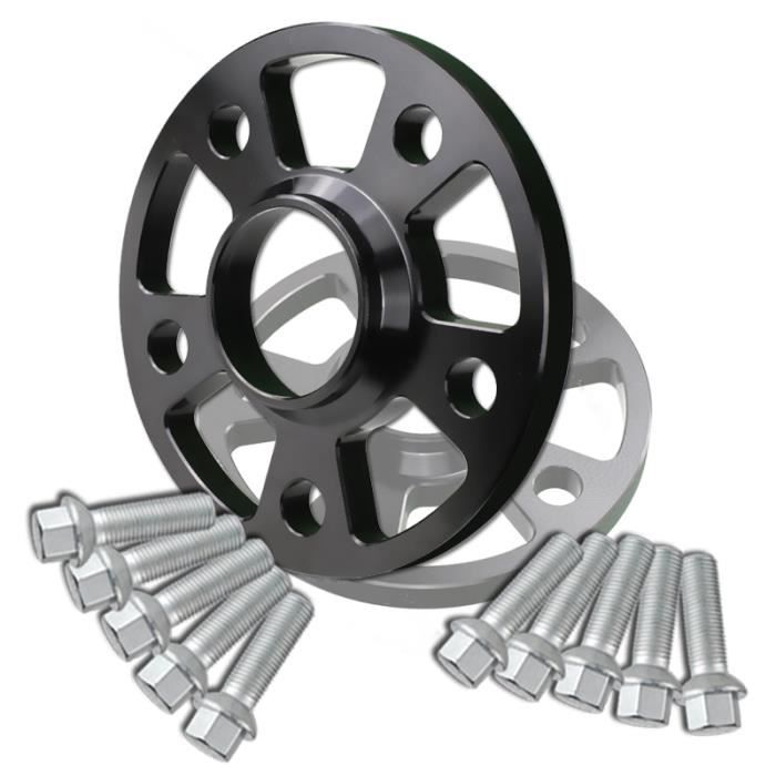 Jeu De 2 élargisseurs De Voie OMP Speed - 5 Mm D'épaisseur, PCD 5x100, CB 56.1, Aluminium Noir