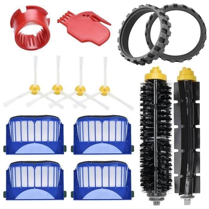 Kit 21 Pièces Rechange IRobot Roomba Plus 405/505 Combo – Brosse, Sacs Poussière, Filtres HEPA Et Plus