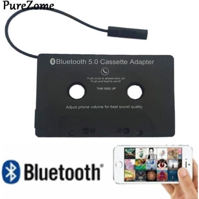 Adaptateur Cassette Bluetooth 5.0 Pour Voiture - Convertisseur Auto Mains Libres HD, Rechargeable, Pour Autoradio Vintage