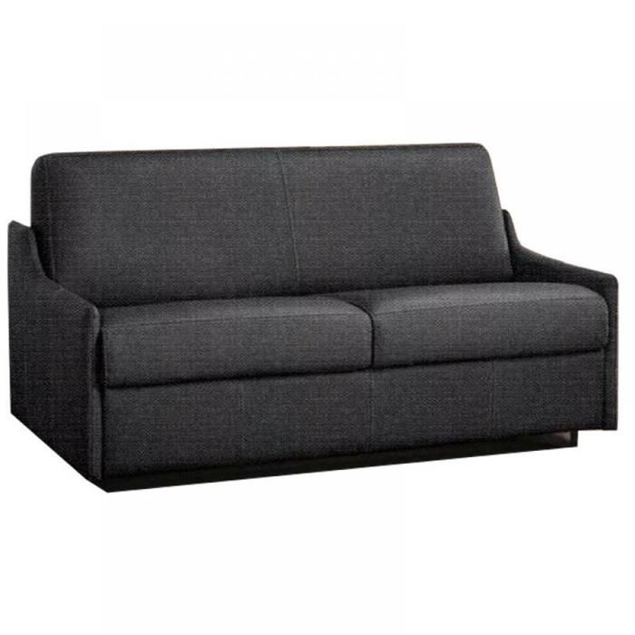 Canape Lit 2 3 Places Luna Convertible Rapido 120cm Tweed Gris Graphite Matelas 16 Cm Gris Tweed Inside75 Achat Vente Canape Sofa Divan Cdiscount