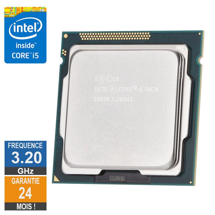 Vente Processeur PC Processeur Intel Core I5-3470 3.20GHz SR0T8 FCLGA1155 6Mo pas cher Vente Processeur PC Processeur Intel Core I5-3470 3.20GHz SR0T8 FCLGA1155 6Mo pas cher