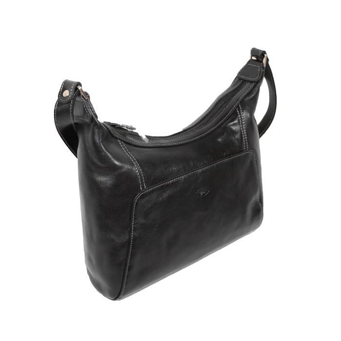 Sac à Main Katana En Cuir - Gris/Beige - Occasion Bon état - Réf. #671