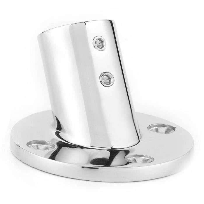 Base Main Courante Bateau - Acier Inoxydable 316 Marine, Pour Tubes 22 Mm Ou 25 Mm | Support Rampe Yacht, Voilier