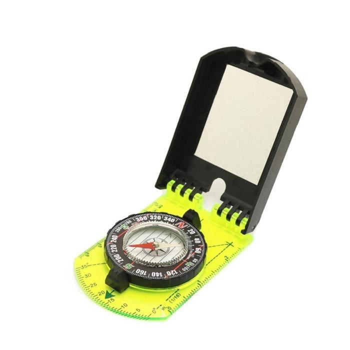 Boussole De Randonnée Avec Loupe & Règle – Pour Orientation, Cartographie, Survie En Plein Air