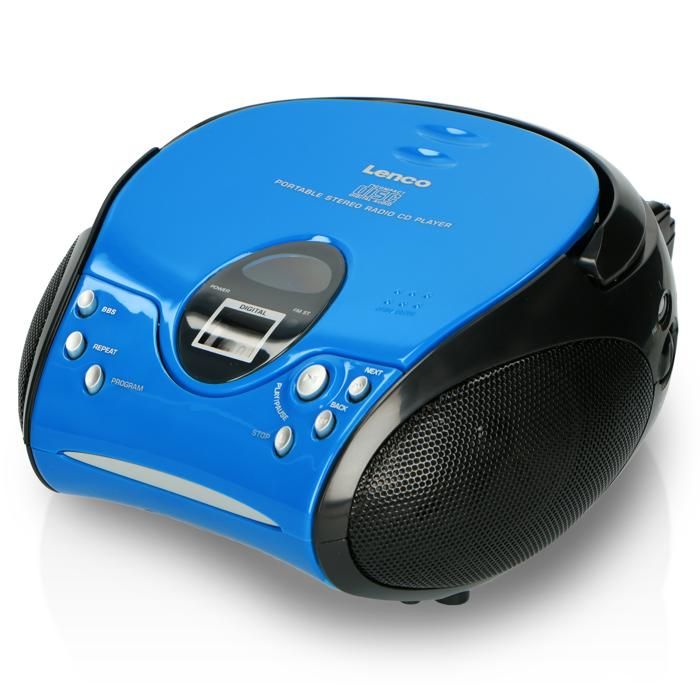 Radio FM Stéréo avec Lecteur CD - Bleu/Noir - S…