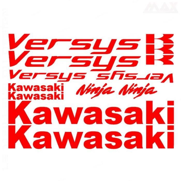13 stickers VERSYS ROUGE sticker KAWASAKI VERSYS 650 1000 KAW413 Cdiscount Auto