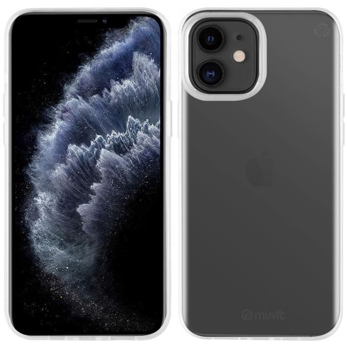 MUVITCHAN Recycletek Coque souple transparent pour Iphone 12 mini
