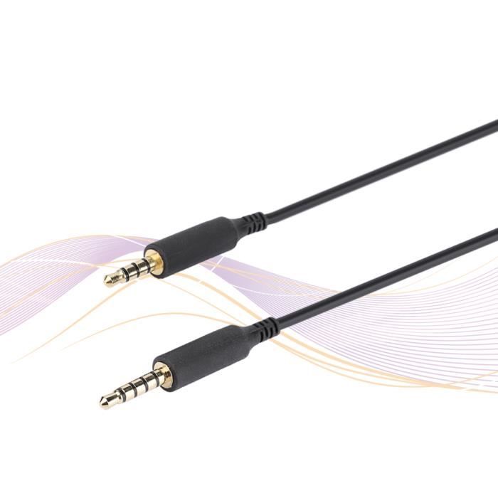 GEEKRIA Câble Audio Remplacement Pour Casques Gaming Astro A40, A30, A10 - 1,7m Stéréo 3,5mm