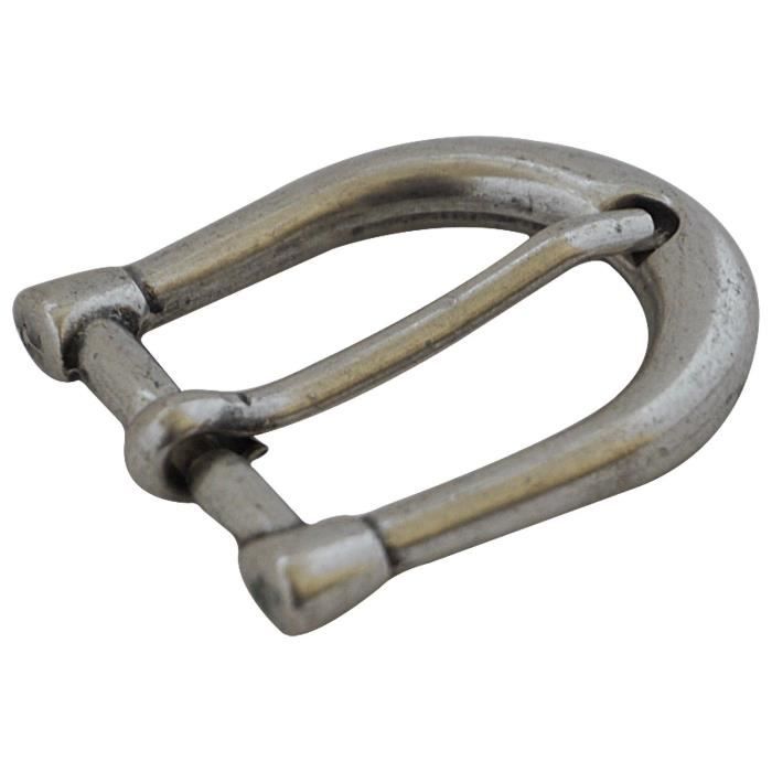 FRONHOFER Petite boucle de ceinture coloris argent mat boucle en fer à cheval 2