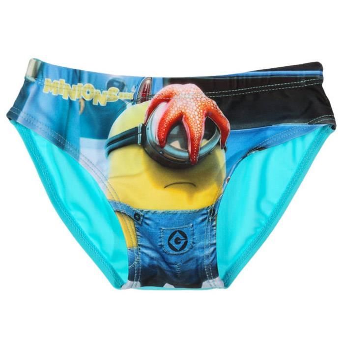 les minions Slip de Bain Enfant garçon Bleu Clair de 3 à 8ans les minions Slip de Bain Enfant garçon Bleu Clair de 3 à 8ans