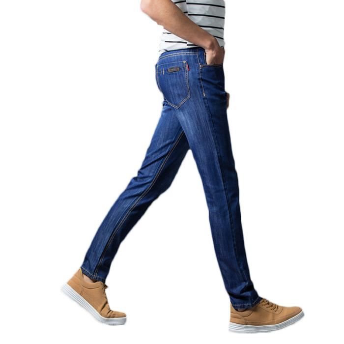 Jeans Homme grande taille LEOCLOTHO Slim Tissu stretch