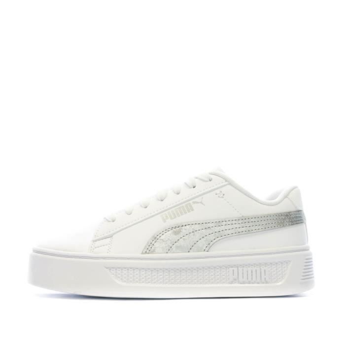 Puma basket platform blanche online