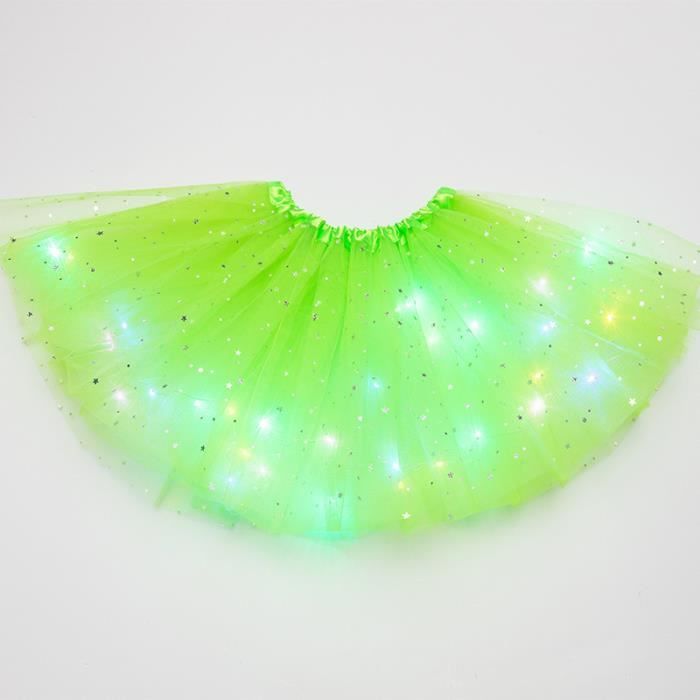 Jupe Tulle Fille Avec Étoiles Pailletées - Tutu Ballet Danse 3-8 Ans - Cadeau Princesse Anniversaire, Fête