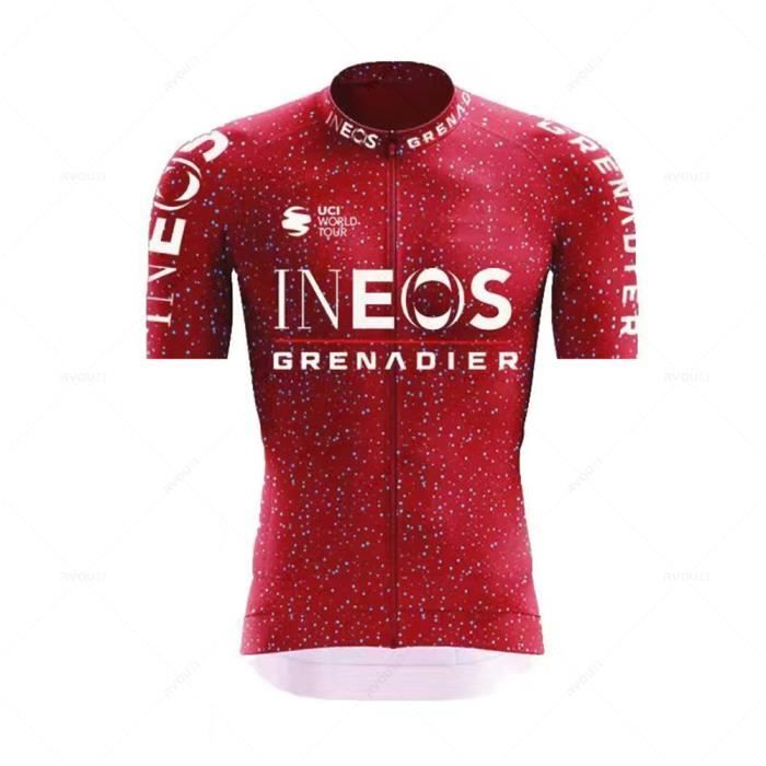 2022 Pro Team Deceuninck Giro D'Italia - Ensemble Maillot Cyclisme Homme Respirant Avec Cuissard GEL (Taille L)