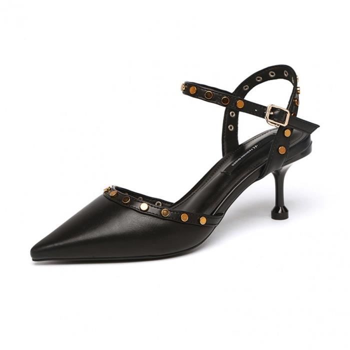 escarpins cuir femme
