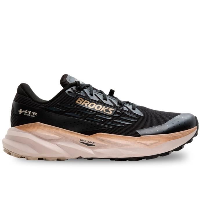 Chaussures de trail running - BROOKS - Cascadia 19 Gtx - Noir - Lacets - Homme