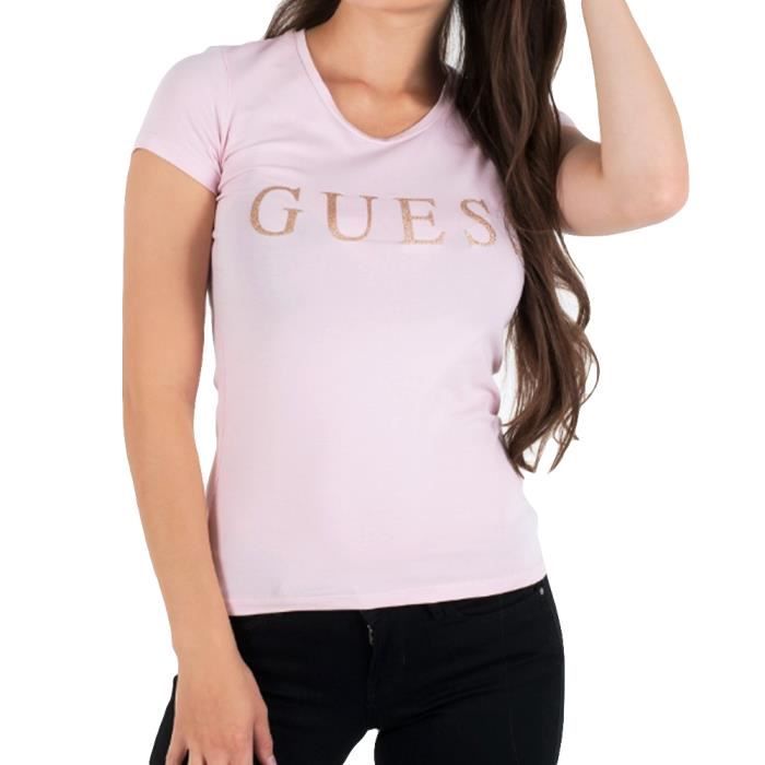 tee shirt manche courte femme guess
