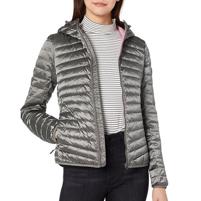 Doudoune grise femme clearance